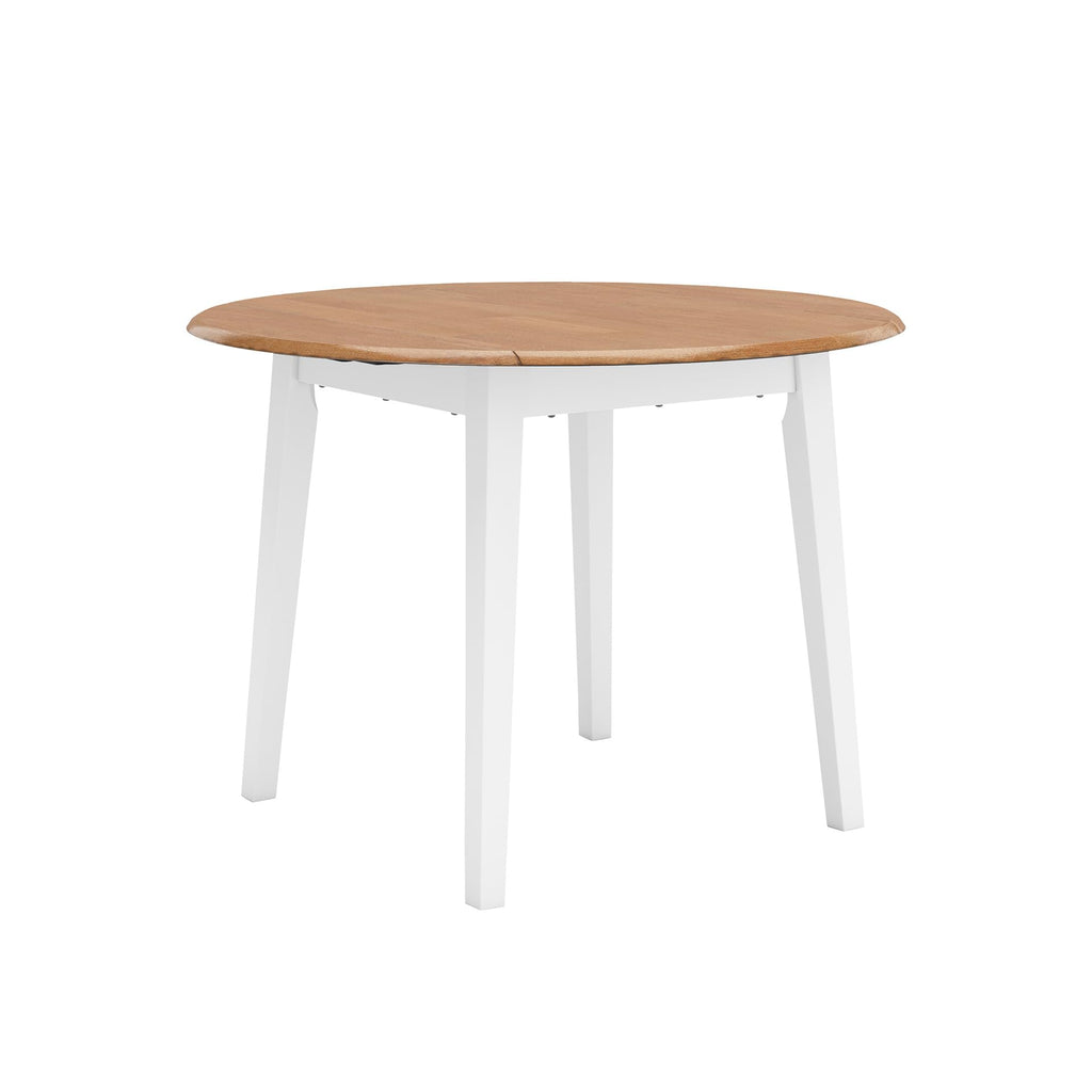 Signature Design by Ashley Small Round Drop Leaf Dining Table, Brown