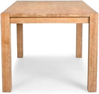 Janet 60" Transitional Rectangular Wood Dining Table with 4 Straight Legs, Large Solid Farmhouse Style Kitchen Furniture for 6 People, Essential Home Dining Room Centerpiece, Antique Natural Oak