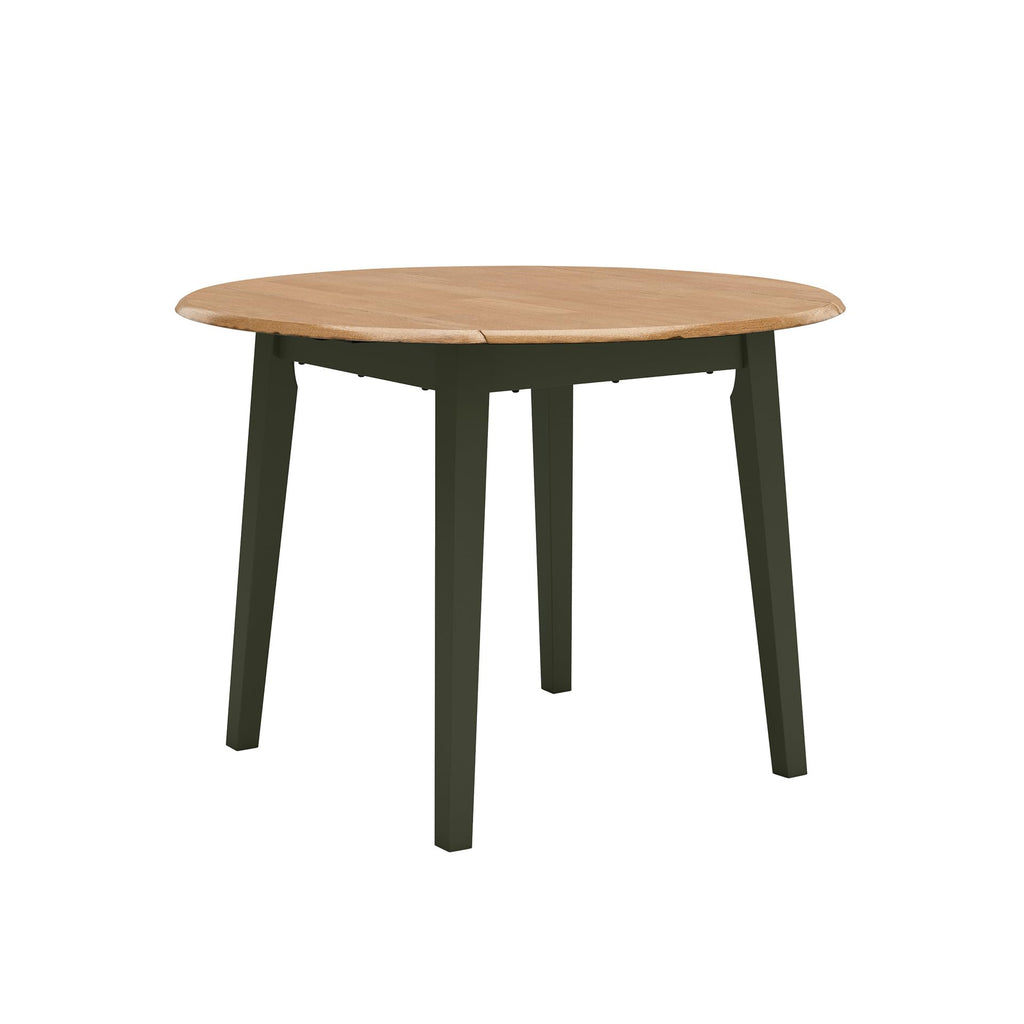 Signature Design by Ashley Small Round Drop Leaf Dining Table, Brown