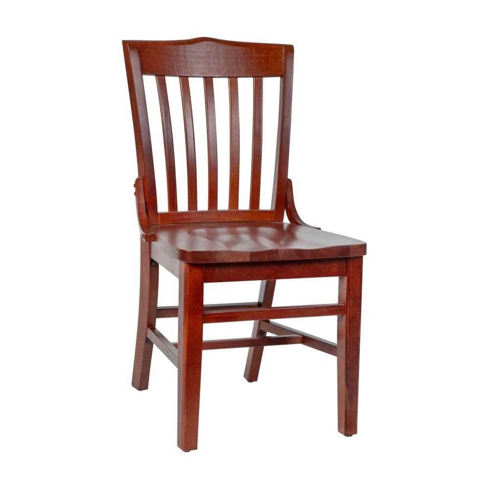 Flash Furniture Hercules Wood School House Back Restaurant Chair, Walnut