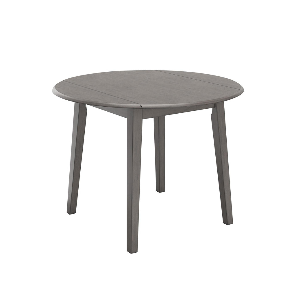 Signature Design by Ashley Small Round Drop Leaf Dining Table, Brown