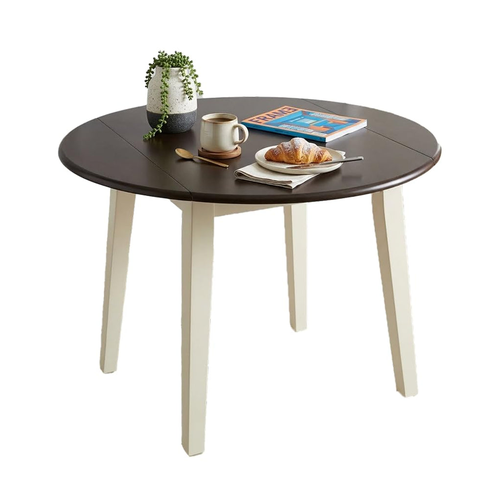 Signature Design by Ashley Small Round Drop Leaf Dining Table, Brown