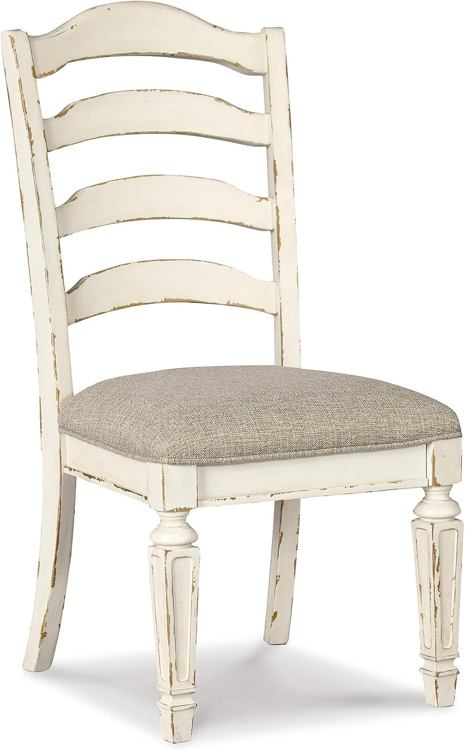 Signature Design by Ashley Realyn Wood Dining Chairs Set of 2, White
