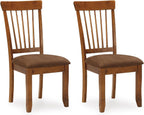 Signature Design by Ashley Berringer Wood Dining Chairs Set of 2, Brown