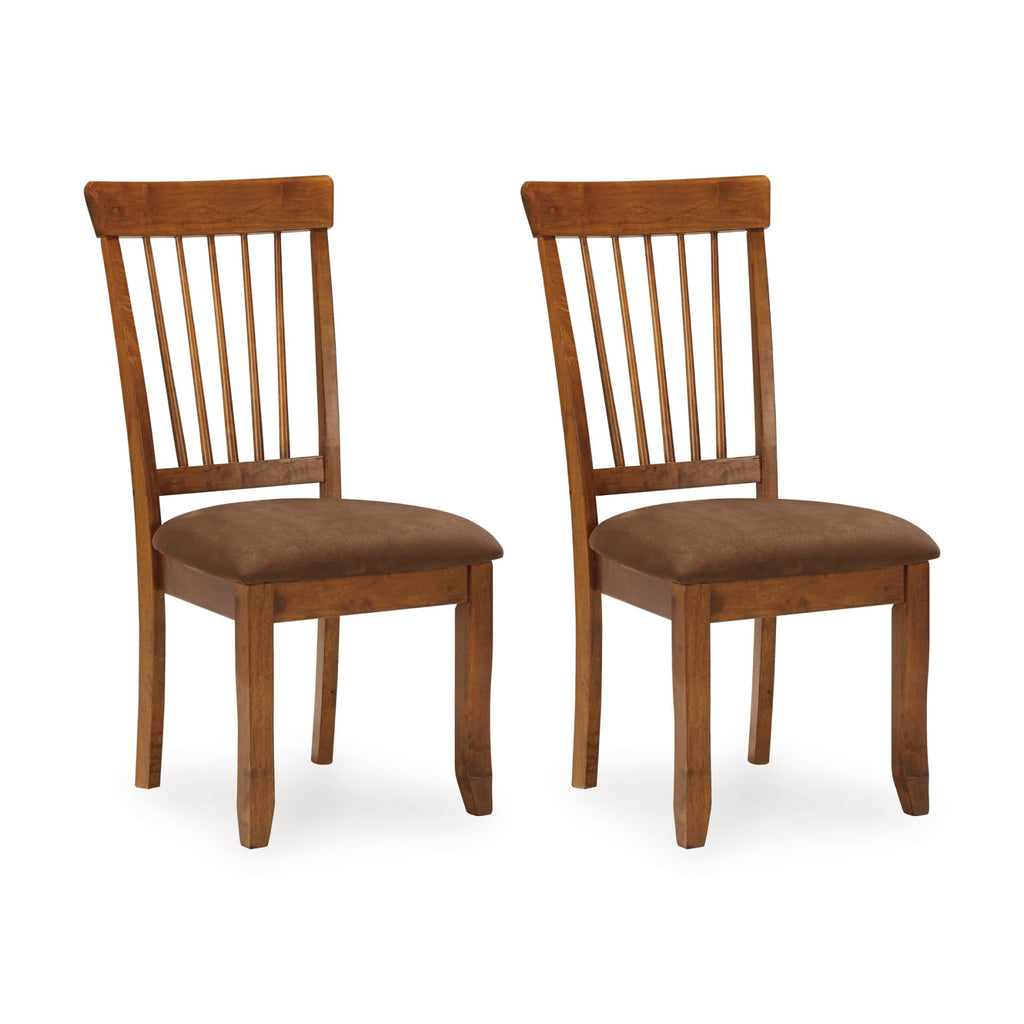 Signature Design by Ashley Berringer Wood Dining Chairs Set of 2, Brown