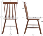 Windsor Dining Chairs Set of 6, Spindle Back Wooden Chairs