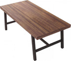 GarveeHome Industrial Dining Table for 6-8 People, 70.87" Long Large Kitchen Table with Sturdy Metal Frame, Rectangular Counter for Dinner, Kitchen, Dining Room (Natural, 71" Non-extendable)