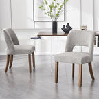 VKNOW Dining Chairs Set of 4, Fabric Dining Chairs, Green