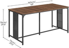 YATINEY 63" Dining Table for 6-8 People, Modern Large Kitchen Table