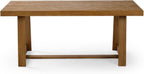 Plank+Beam Classic 72 Inch Dining Table, Rectangular, Pecan Wirebrush