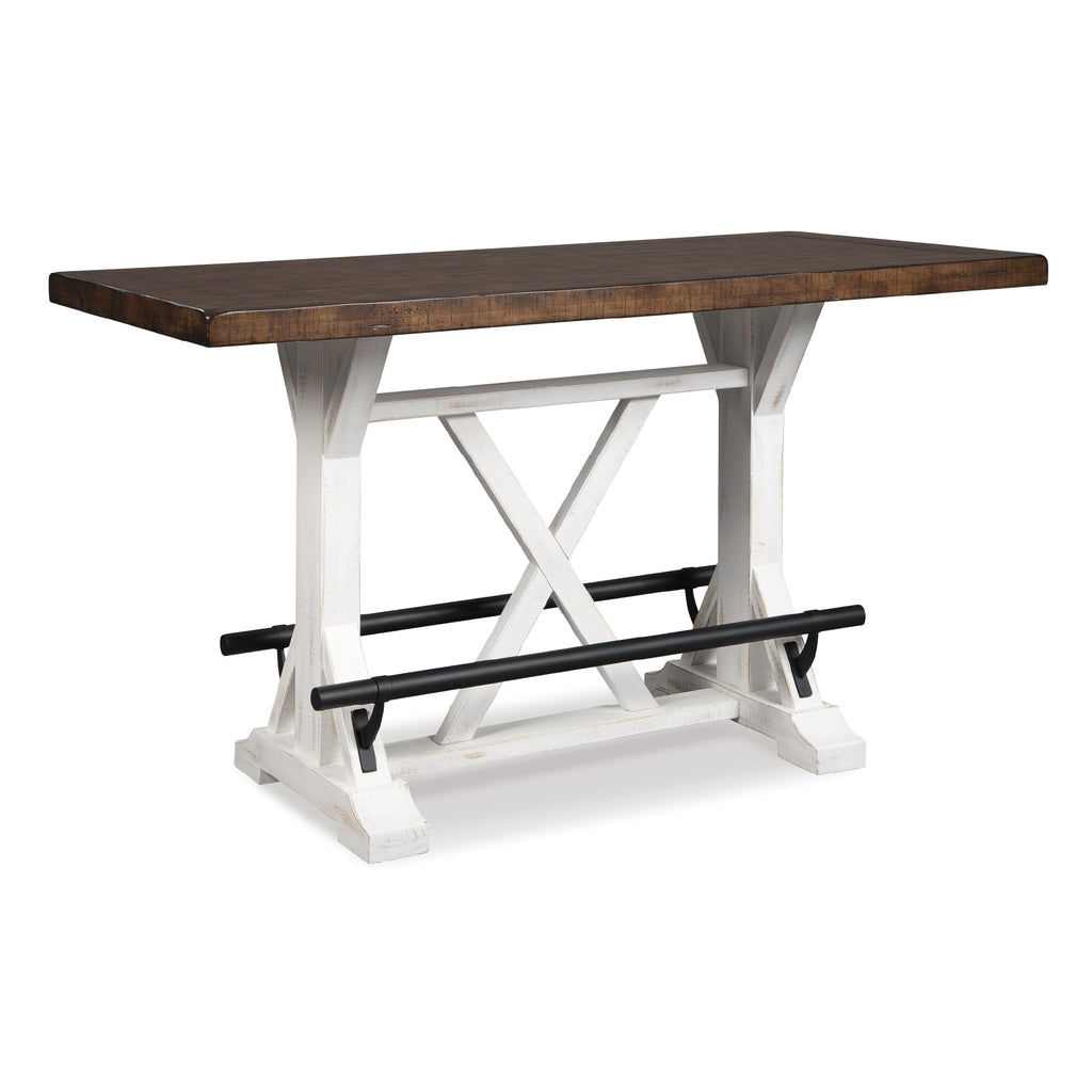 Signature Design by Ashley Valebeck 1-Piece Dining Table, Farmhouse Trestle