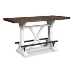 Signature Design by Ashley Valebeck 1-Piece Dining Table, Farmhouse Trestle