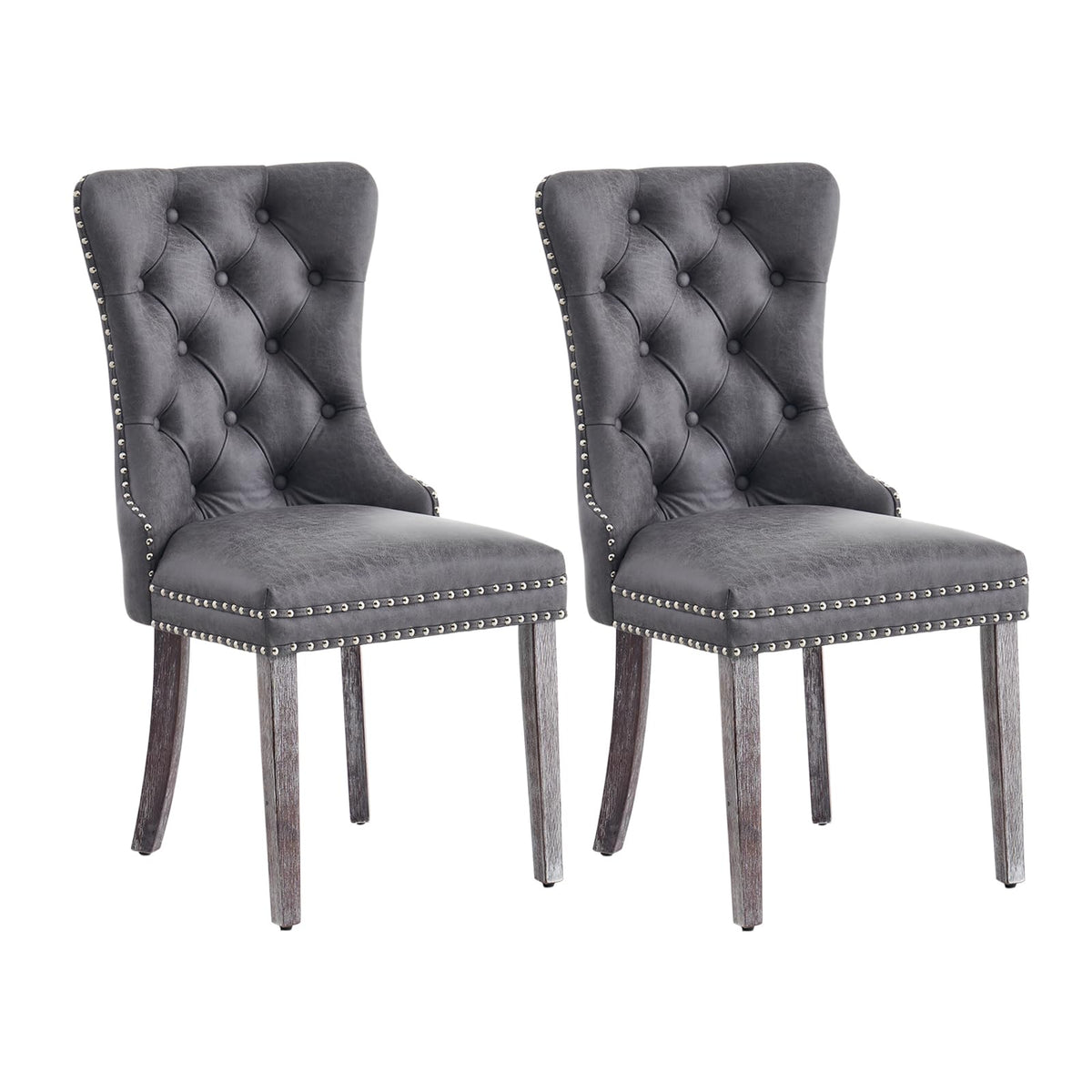 Velvet Dining Chairs, Tufted Kitchen & Dining Room Chairs, Beige, Set of 4