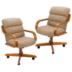 Chromcraft Douglas D9550 Swivel-Tilt Dining Chair - Chestnut - MAJ6-4pc