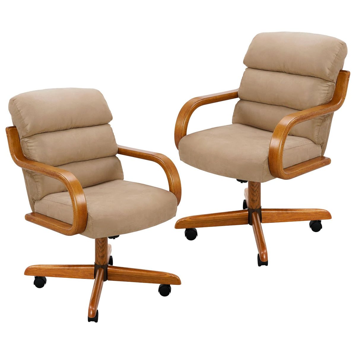 Chromcraft Douglas D9550 Swivel-Tilt Dining Chair - Chestnut - MAJ6-4pc