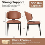 Dining Chairs Set of 4, Faux Leather Kitchen & Dining Chairs
