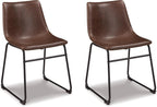 Signature Design by Ashley Centiar Mid-Century Dining Chair Set of 2, Brown