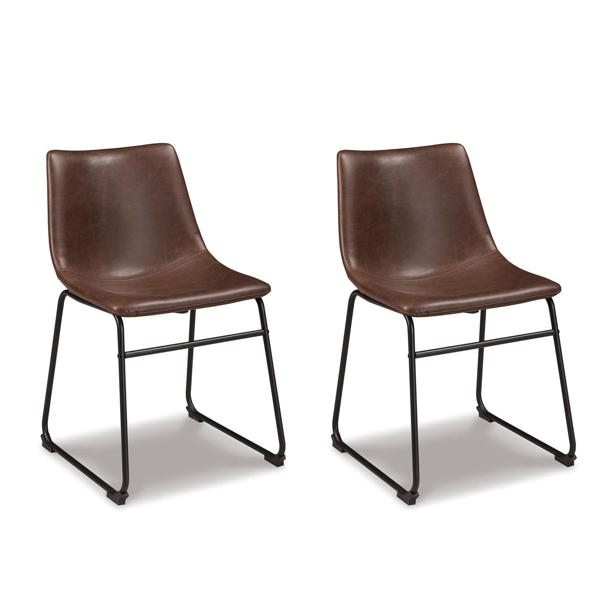 Signature Design by Ashley Centiar Mid-Century Dining Chair Set of 2, Brown