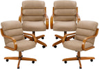 Chromcraft Douglas D9550 Swivel-Tilt Dining Chair - Chestnut - MAJ6-4pc
