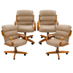 Chromcraft Douglas D9550 Swivel-Tilt Dining Chair - Chestnut - MAJ6-4pc