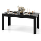 GIANTEX Dining Table for 4-6, 63" Large Rectangular Kitchen Table, Walnut