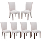 COLAMY Upholstered Parsons Dining Chairs Set of 4, Fabric Dining Room Kitchen Side Chair with Nailhead Trim and Wood Legs - Blue/White Flower