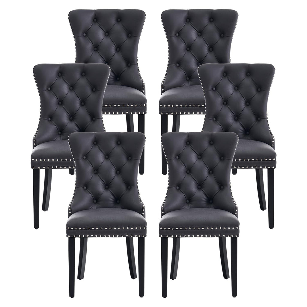Velvet Dining Chairs, Tufted Kitchen & Dining Room Chairs, Beige, Set of 4