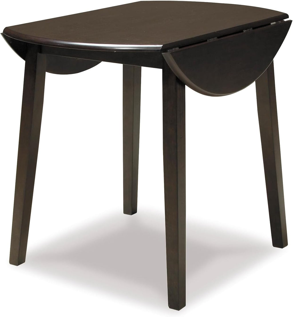 Signature Design by Ashley Small Round Drop Leaf Dining Table, Brown