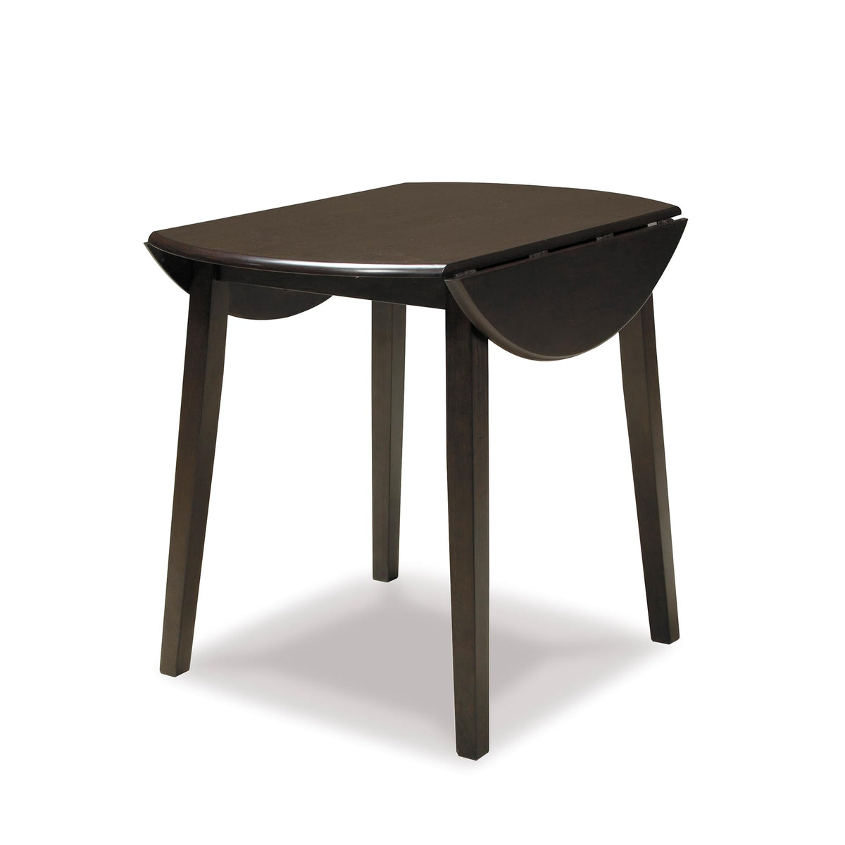 Signature Design by Ashley Small Round Drop Leaf Dining Table, Brown