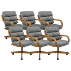 Chromcraft Douglas D9550 Swivel-Tilt Dining Chair - Chestnut - MAJ6-4pc