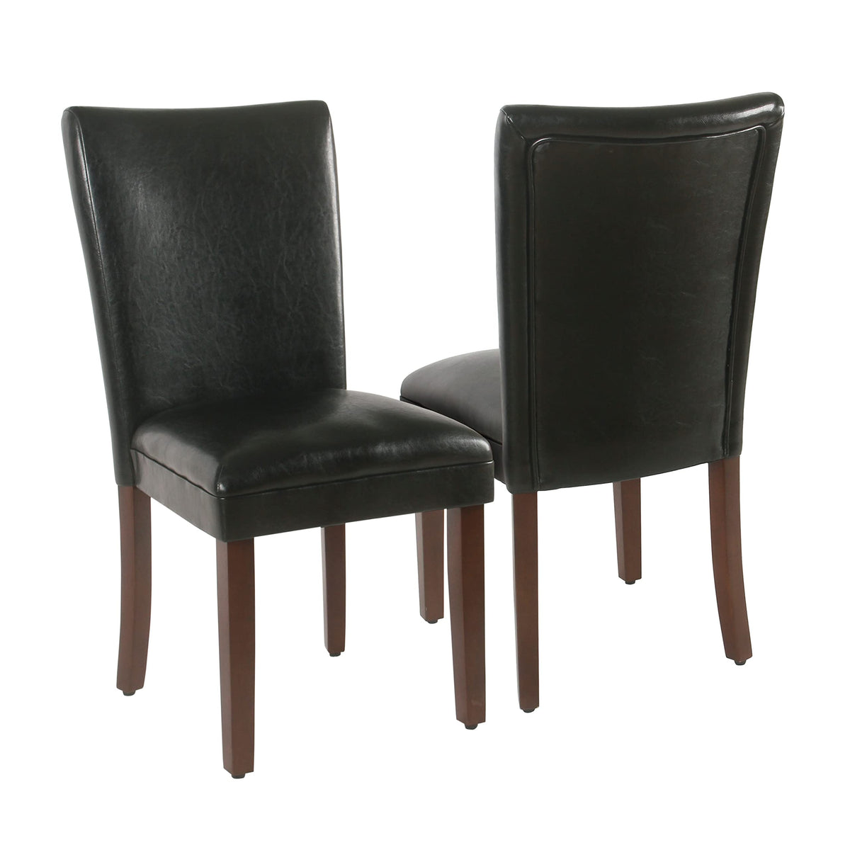 HomePop Parsons Classic Upholstered Accent Dining Chair, Set of 2, Suri Blue