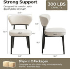 Dining Chairs Set of 4, Modern Upholstered Fabric Dining Chairs