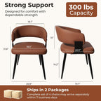 Dining Chairs Set of 4, Modern Faux Leather Kitchen Chairs