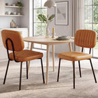 OLIXIS Dining Chairs Set of 6, Upholstered Kitchen Chairs, Black