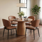Dining Chairs Set of 4, Faux Leather Kitchen & Dining Chairs