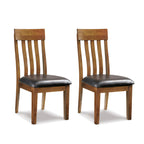 Signature Design by Ashley Berringer Wood Dining Chairs Set of 2, Brown