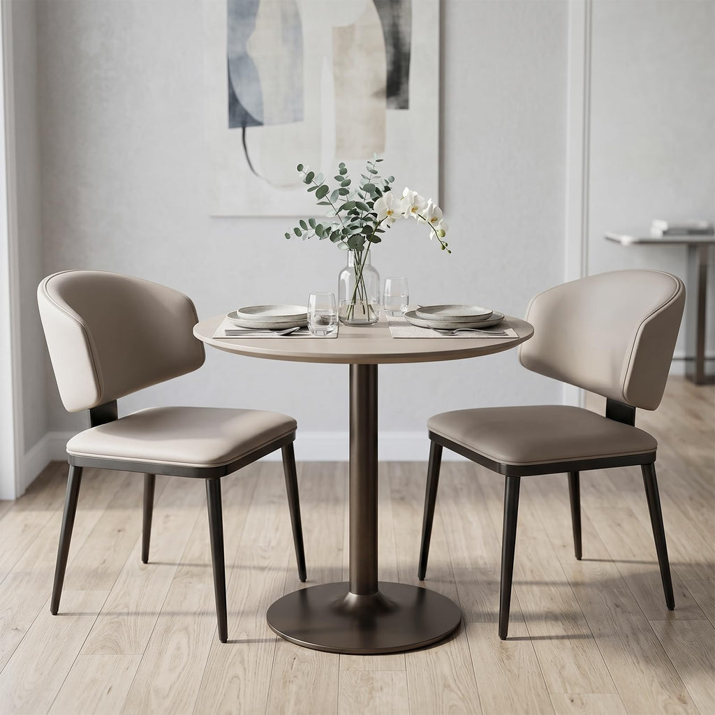 Dining Chairs Set of 4, Faux Leather Kitchen & Dining Chairs