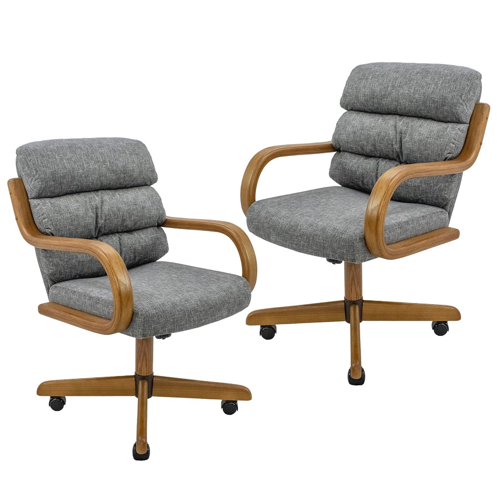 Chromcraft Douglas D9550 Swivel-Tilt Dining Chair - Chestnut - MAJ6-4pc