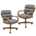 Chromcraft Douglas D9550 Swivel-Tilt Dining Chair - Chestnut - MAJ6-4pc