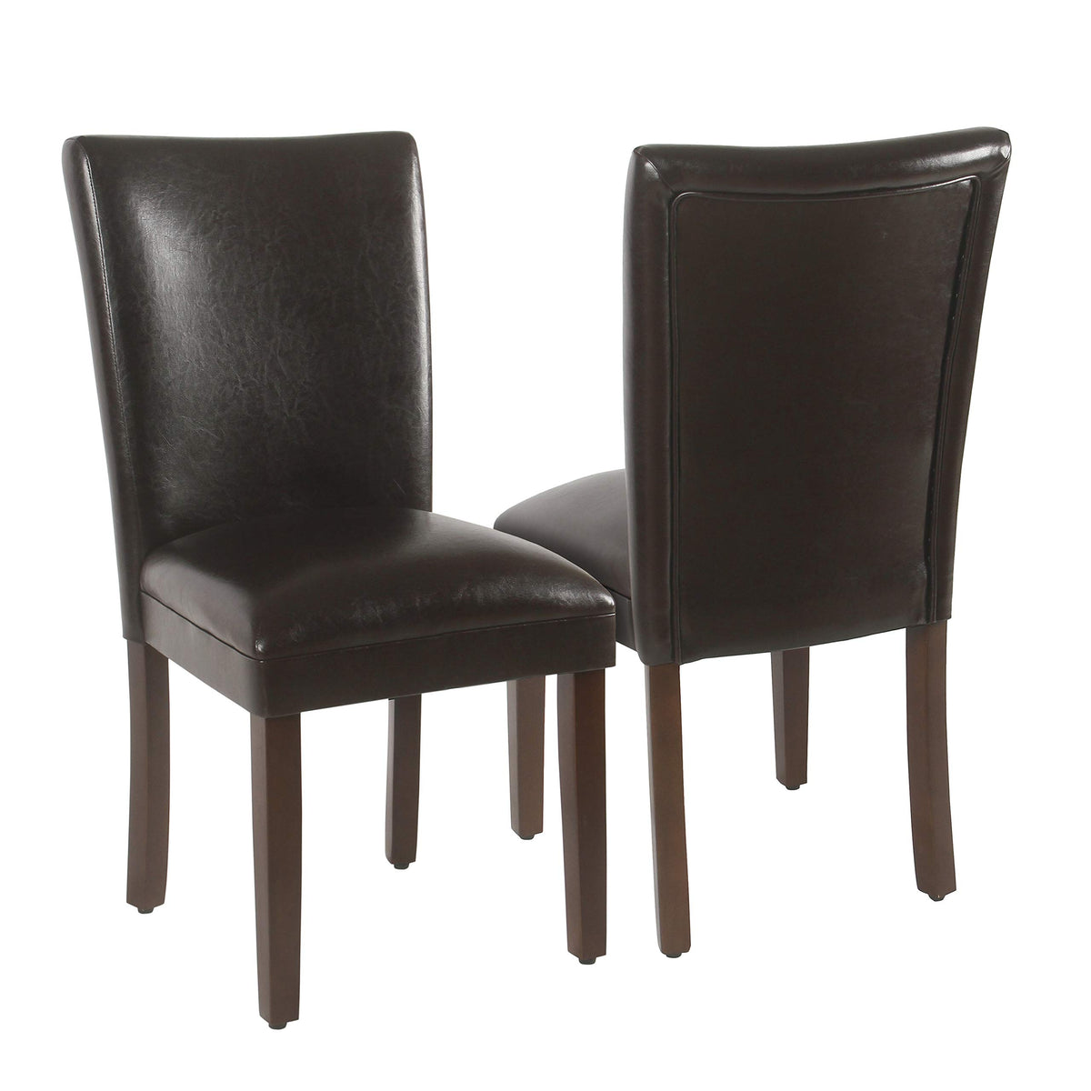 HomePop Parsons Classic Upholstered Accent Dining Chair, Set of 2, Suri Blue