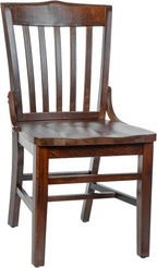 Flash Furniture Hercules Wood School House Back Restaurant Chair, Walnut