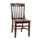 Flash Furniture Hercules Wood School House Back Restaurant Chair, Walnut