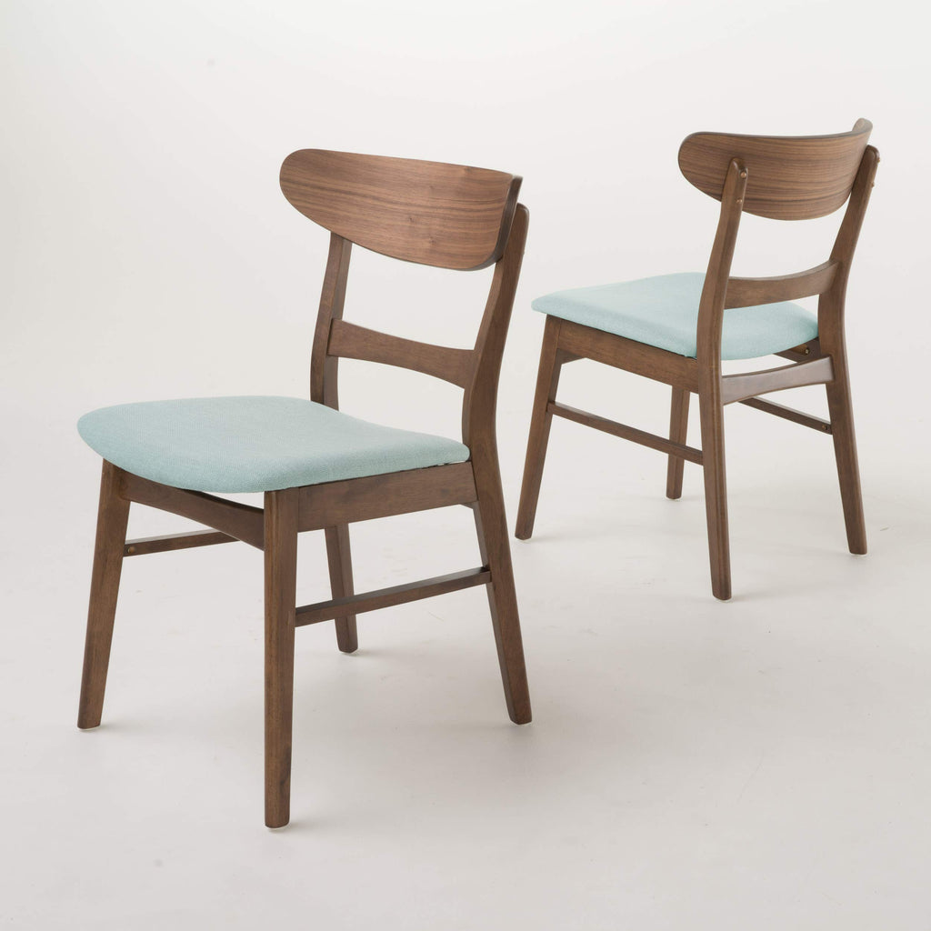 Christopher Knight Home Idalia Dining Chairs, 2-Pcs Set, Light Beige / Oak Finish