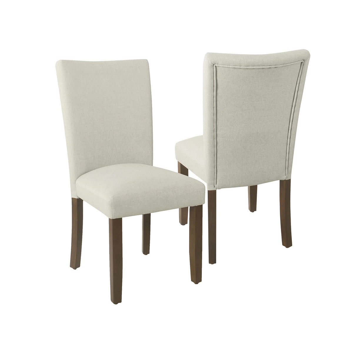 HomePop Parsons Classic Upholstered Accent Dining Chair, Set of 2, Suri Blue