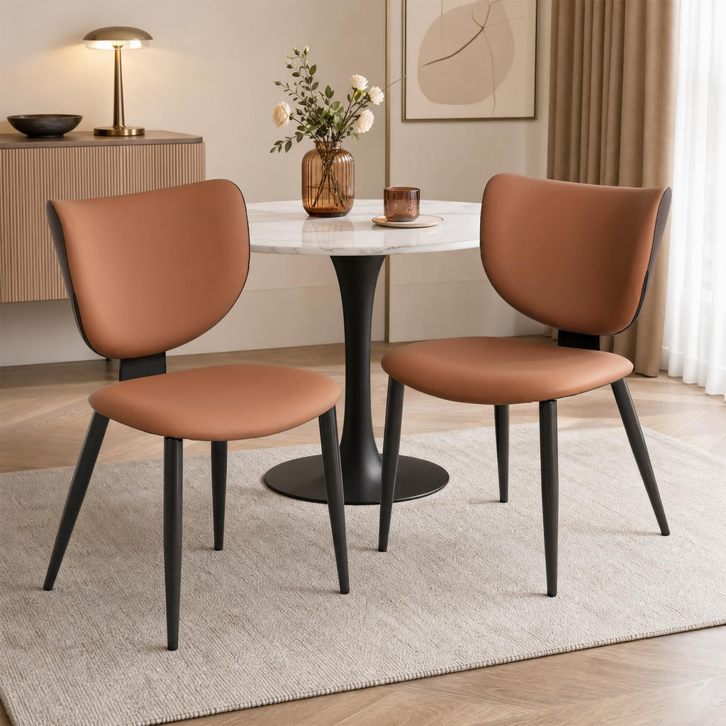 Dining Chairs Set of 4, Faux Leather Kitchen & Dining Chairs