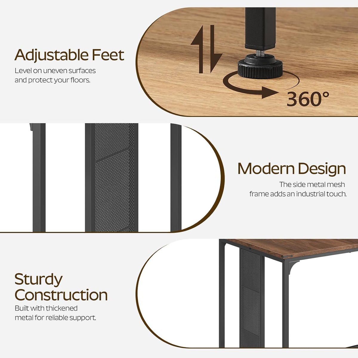 YATINEY 63" Dining Table for 6-8 People, Modern Large Kitchen Table