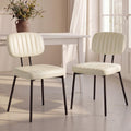 OLIXIS Dining Chairs Set of 6, Upholstered Kitchen Chairs, Black