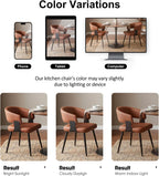 Dining Chairs Set of 4, Modern Faux Leather Kitchen Chairs