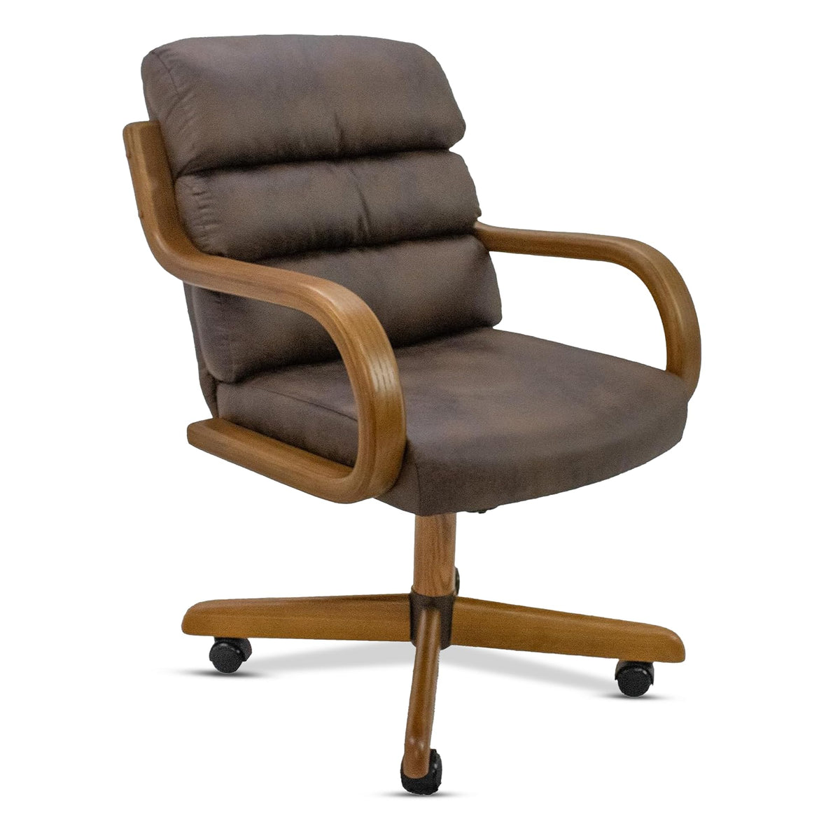 Chromcraft Douglas D9550 Swivel-Tilt Dining Chair - Chestnut - MAJ6-4pc