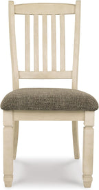Signature Design by Ashley Bolanburg Upholstered Wood Dining Chairs, 2 Pack